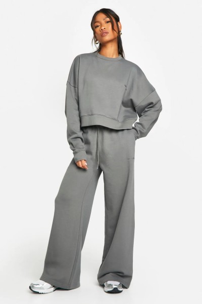 Product DSGN Studio Embroidered Wide Leg Jogger